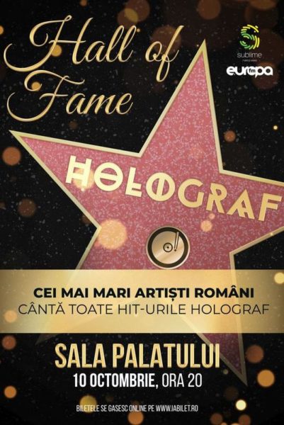 Poster eveniment Holograf - Hall of Fame