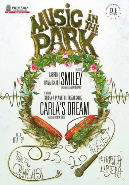 Poster eveniment Music in the Park #2: Carla’s Dreams, Smiley