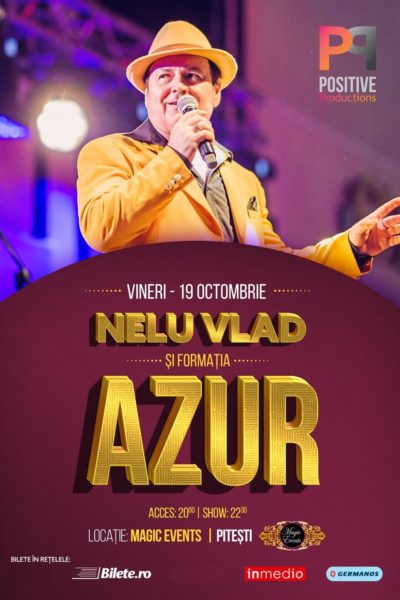 Poster eveniment Nelu Vlad și formația Azur