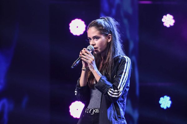 Daniela Matei cântând la X Factor 2018