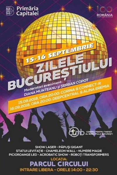 Poster eveniment Zilele Bucureștiului
