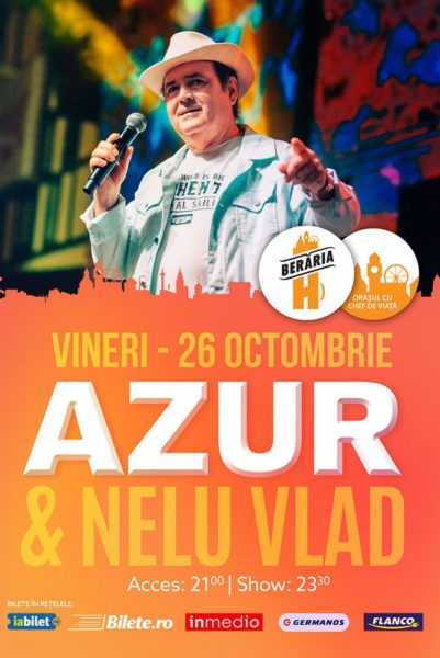 Poster eveniment Azur și Nelu Vlad