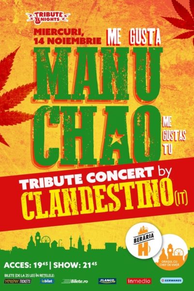 Poster eveniment Me gusta Manu Chao