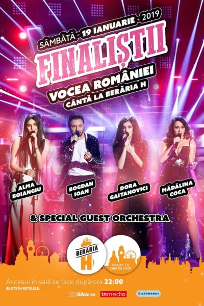 Poster eveniment Finaliștii Vocea României 2018