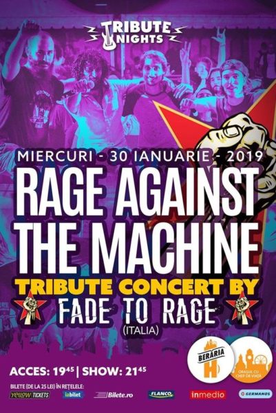 Poster eveniment Rage Against The Machine Tribute