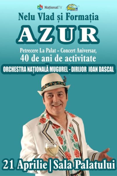 Poster eveniment Nelu Vlad & Azur - concert aniversar 40 ani