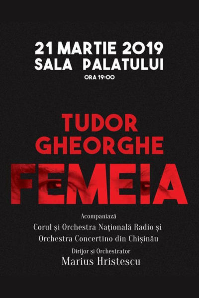 Poster eveniment Tudor Gheorghe - \"Femeia\"