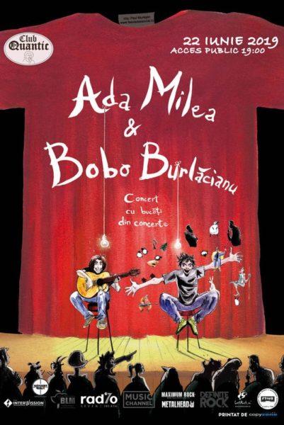Poster eveniment Ada Milea și Bobo Burlăcianu – Concert cu bucăți din concerte