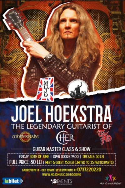 Poster eveniment Joel Hoekstra (Whitesnake) - Masterclass