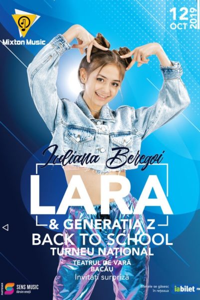 Poster eveniment Iuliana Beregoi - Lara & Generația Z Back to School