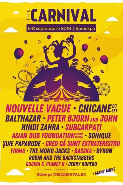 Poster eveniment The Carnival București 2019