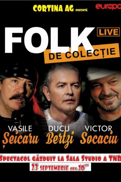 Poster eveniment Folk de Colecție