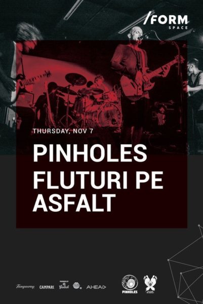 Poster eveniment Pinholes & Fluturi pe Asfalt