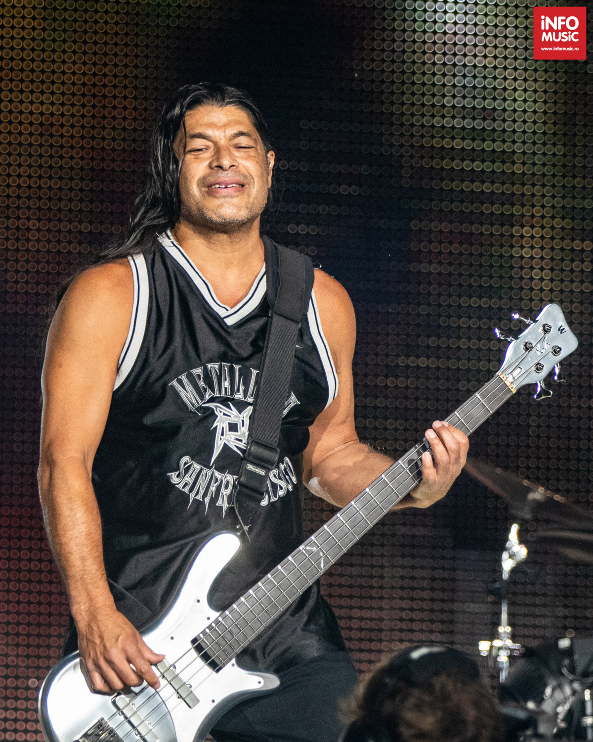 Robert Trujillo în concertul Metallica de la București pe 14 august 2019