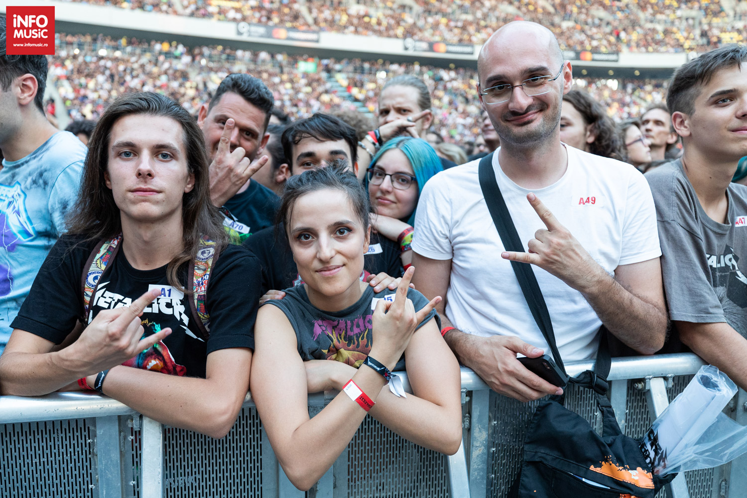 Publicul la concertul Metallica la București pe 14 august 2019
