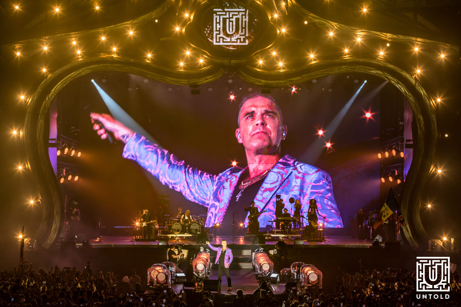 Robbie Williams în concert la UNTOLD 2019