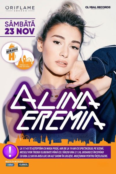 Poster eveniment Alina Eremia