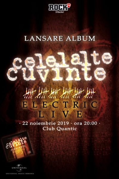 Poster eveniment Celelalte Cuvinte - lansare album