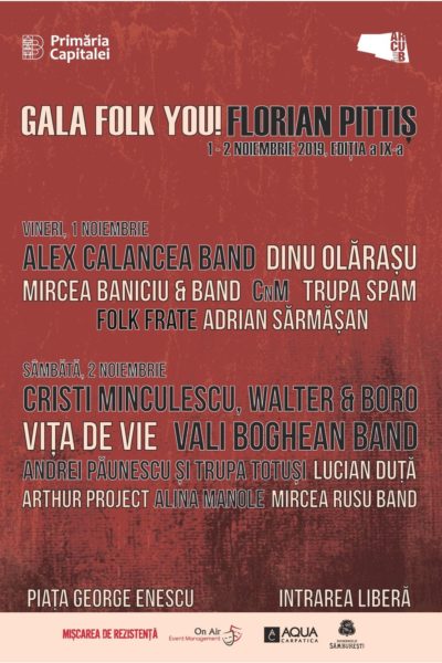 Poster eveniment Gala \"Folk You! Florian Pittiş\" 2019