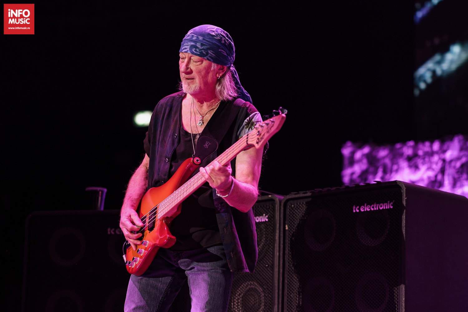 Roger Glover, basistul Deep Purple în concert la Cluj-Napoca pe 10 decembrie 2019