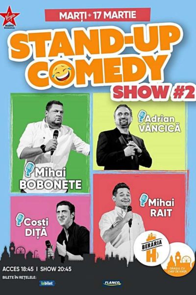 Poster eveniment Stand-Up Comedy: Mihai Bobonete, Adrian Văncică, Costi Diță, Mihai Rait