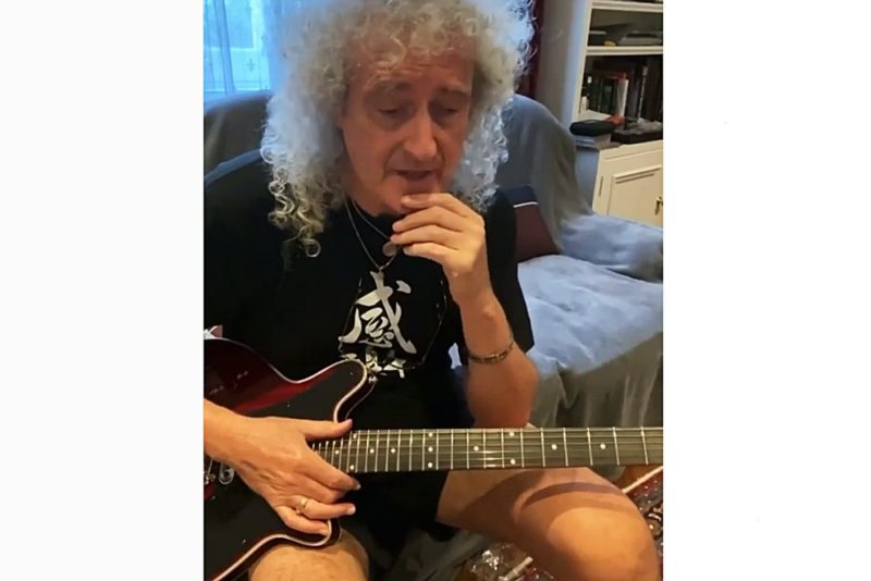 Brian May oferind lecții de chitară pe Instagram