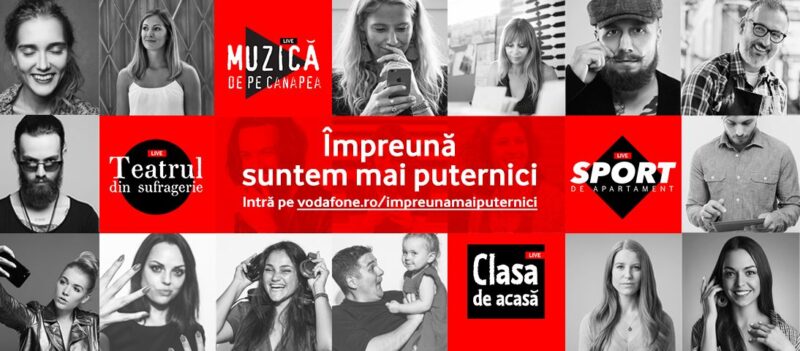 Platforma concerte live Vodafone Impreuna Mai Puternici