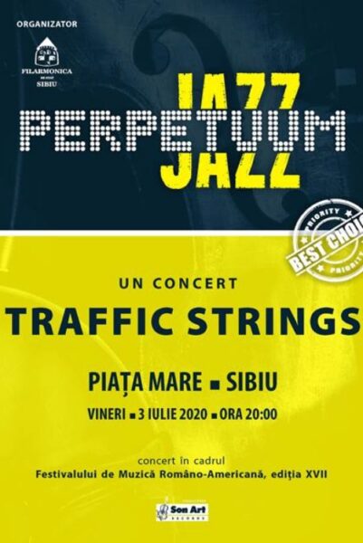 Poster eveniment Traffic Strings - Perpetuum Jazz