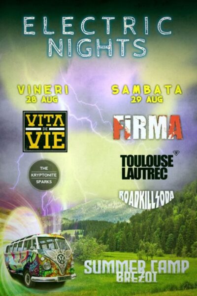 Poster eveniment Electric Nights - Summer Camp Brezoi