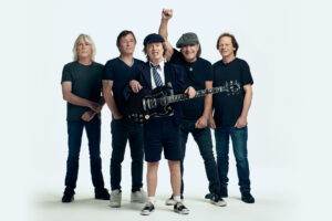 Trupa AC/DC promovând albumul "Power Up"