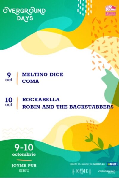 Poster eveniment Overground Days: Robin and the Backstabbers și Rockabella