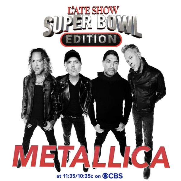 Poster Metallica Superbowl Late Show Colbert
