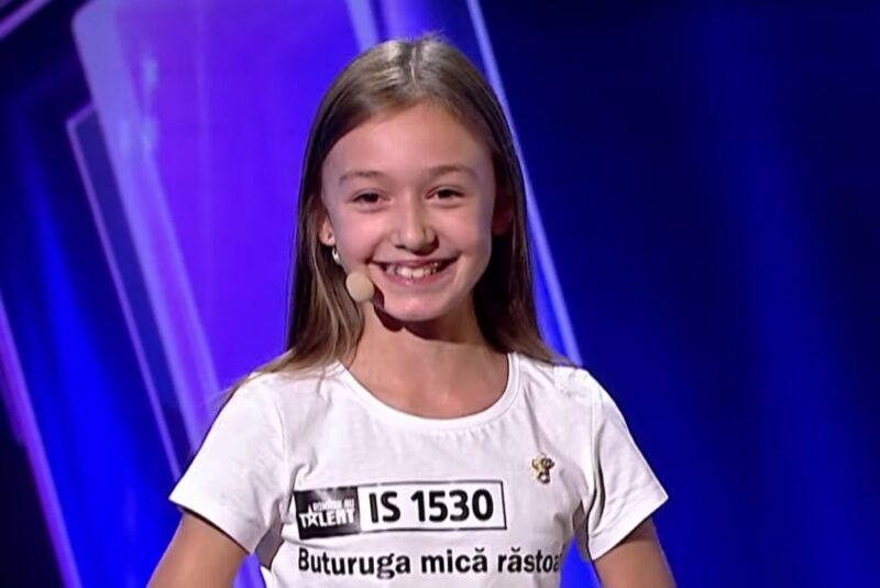 Sara Smighelschi în prima ediție "Românii au talent" 2021