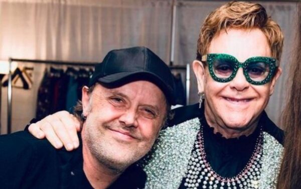 Elton John si Lars Ulrich fotografie Instagram 2019