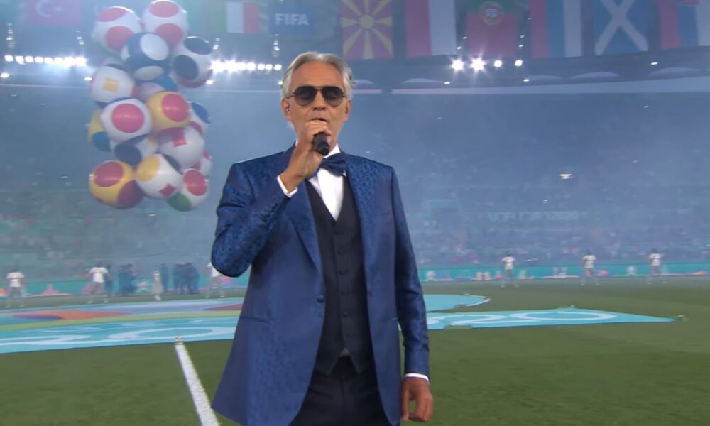 Andrea Bocelli canta in deschiderea EURO 2020