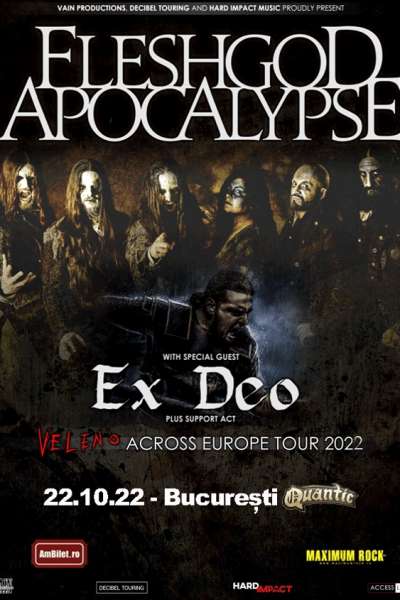 Poster eveniment Fleshgod Apocalypse & Ex Deo