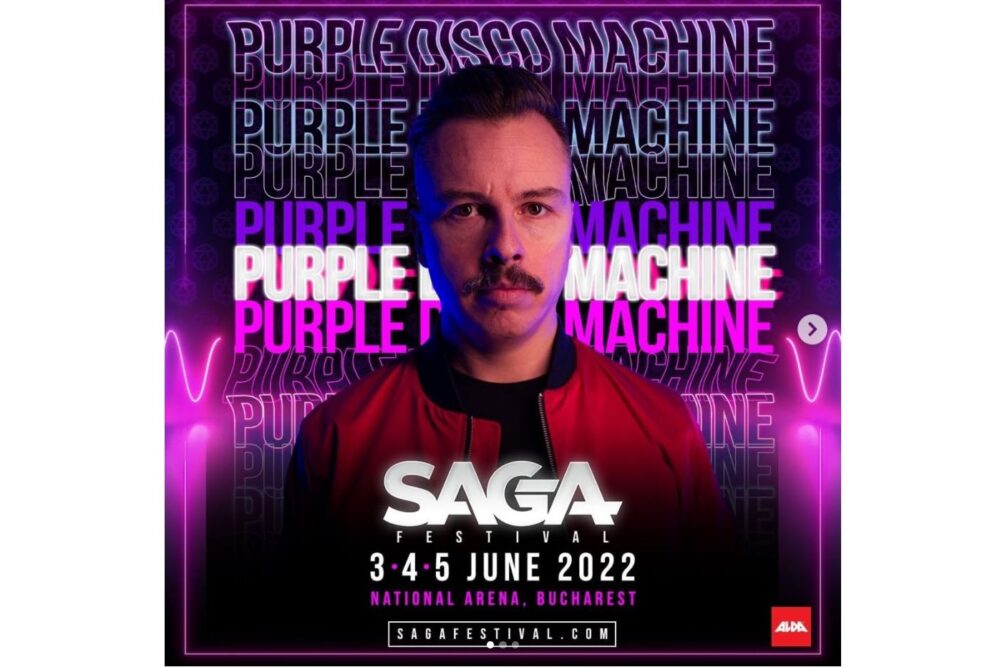 Noi artisti SAGA Festival 2022 Purple Disco Machine teaser