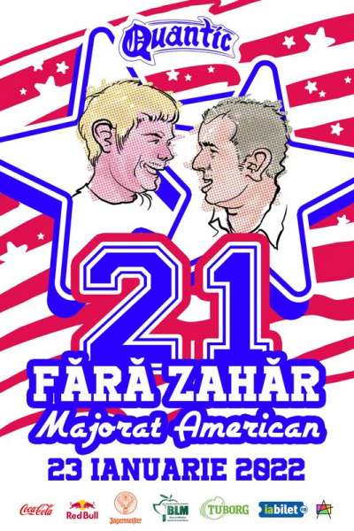 Poster eveniment Fără Zahăr - 21 - majorat american