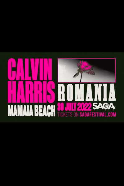 Poster eveniment SAGA Presents Calvin Harris