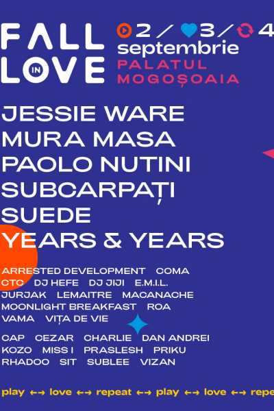 Poster eveniment Fall in Love Festival 2022