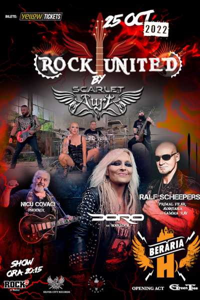 Poster eveniment Rock United by Scarlet Aura