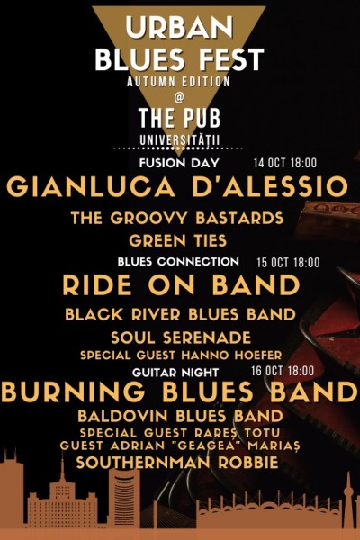 Poster eveniment Urban Blues Fest- Autumn Edition 2022