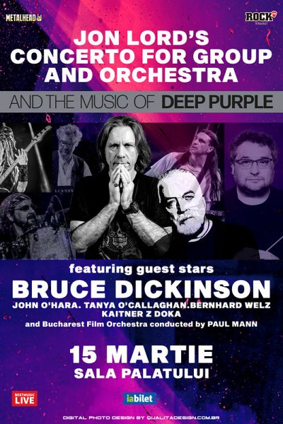 Poster eveniment Bruce Dickinson - The Music of Jon Lord & Deep Purple