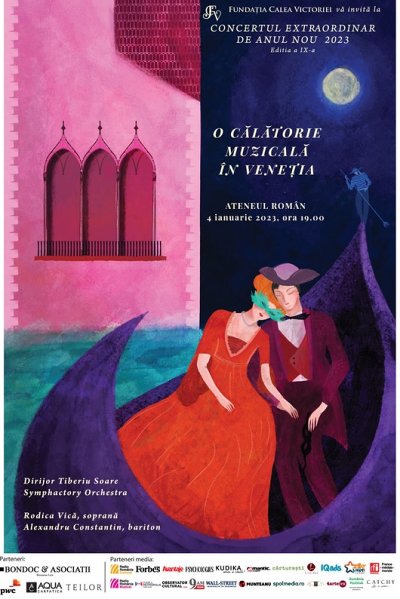 Poster eveniment Concertul Extraordinar de Anul Nou - Călătorie Muzicală în Veneția