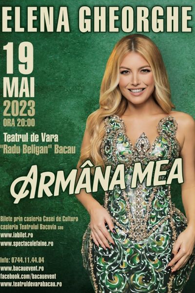 Poster eveniment Elena Gheorghe