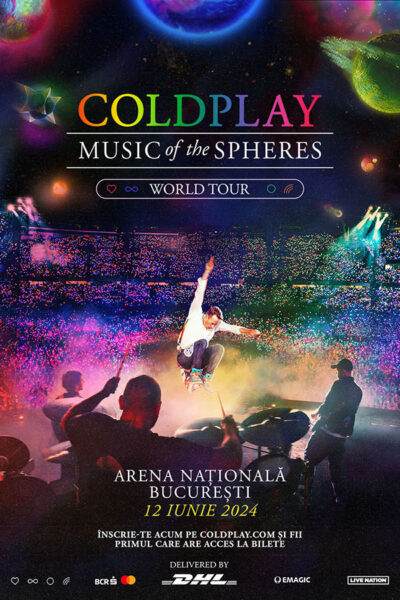 Afișul concertului COLDPLAY de pe 12 iunie 2024