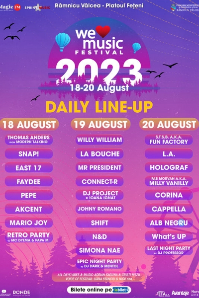 Poster eveniment We Love Music Festival 2023
