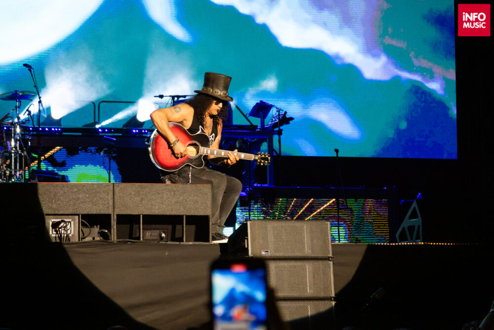 Slash în concertul Guns N'Roses, București, 16 iulie 2023