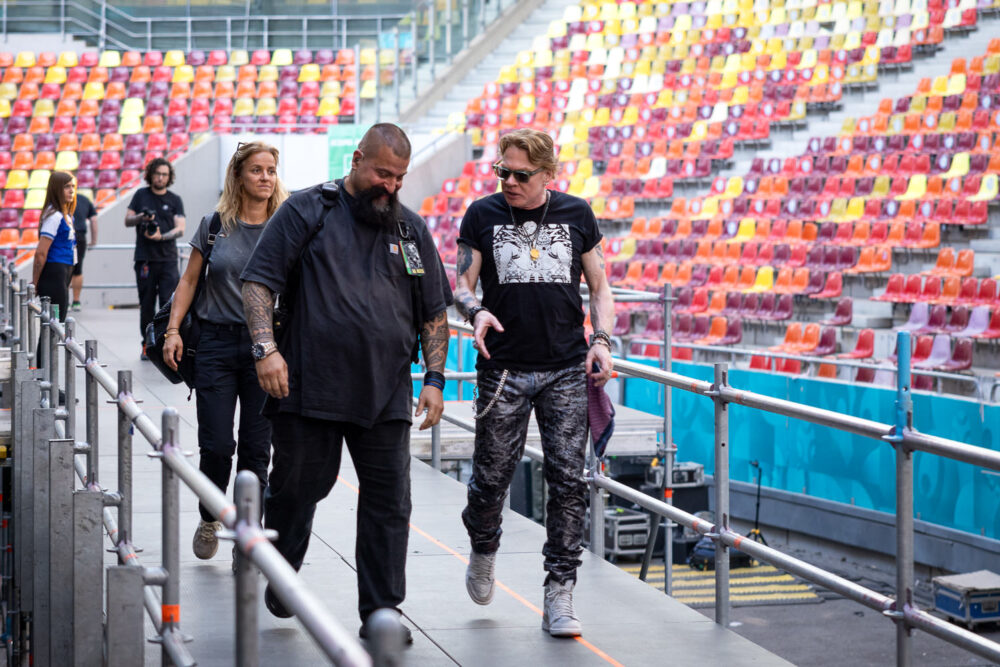 Axl Rose înaintea concertului Guns N'Roses de pe Arena Națională pe 16 iulie 2023
