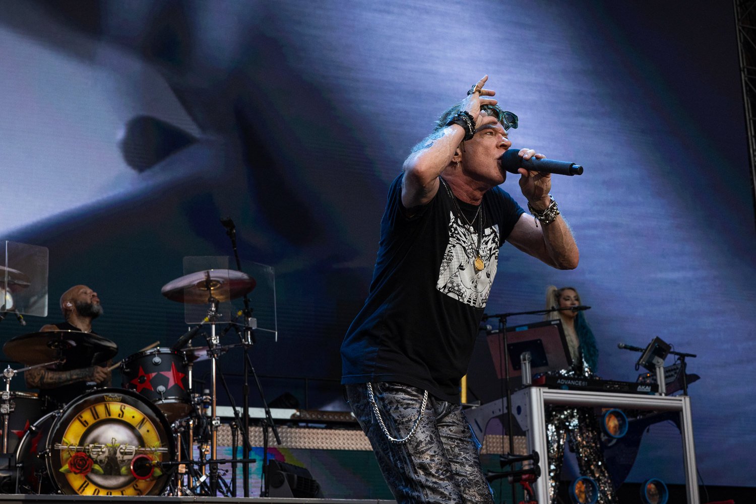 Axl Rose în concertul Guns N'Roses de pe Arena Națională pe 16 iulie 2023